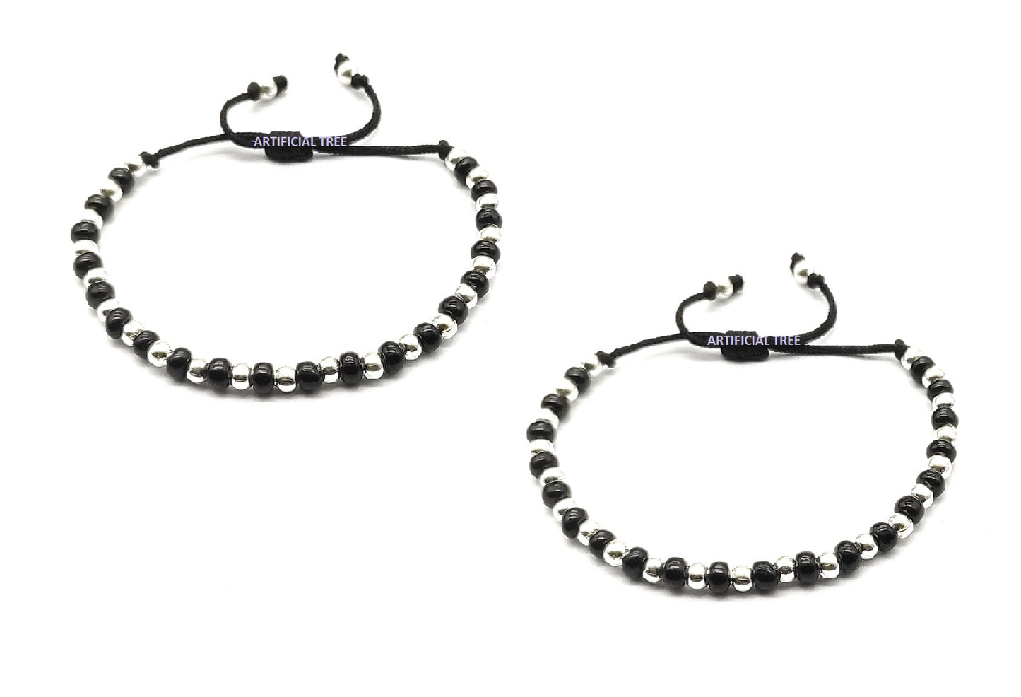 Jewellery Black Thread Nazariya Bracelet | Nazar Battu | Adjustable for Baby Girls & Boys (New Born to 6 Years) | Protective & Elegant Accessory