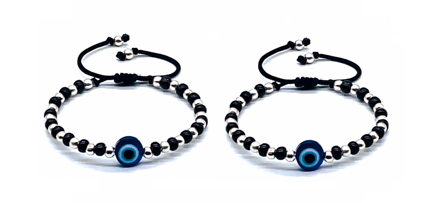 Jewellery Evil Eye Black Thread Nazariya Bracelet | Nazar Battu | Adjustable for Baby Boys & Girls (Newborn to 6 Years) | Protective & Stylish Accessory