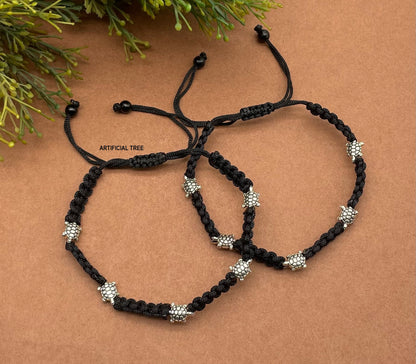 ARTIFICIAL TREE Latest Trend Tortoise Charms Black Thread Adjustable Anklet (Payal) for Women and Girls (AT ANK 025)