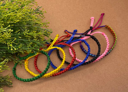 ARTIFICIAL TREE Handmade Nazar Thread Bracelet Friendship Band for Women, Men, Girls & Boys 7 Piece (Black, Red, Pink, Green, Yellow, Blue, Multicolour) (AT GIRLS BRCT 020)