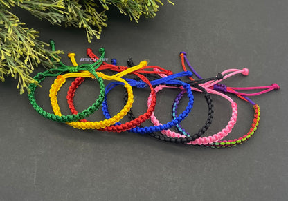 ARTIFICIAL TREE Handmade Nazar Thread Bracelet Friendship Band for Women, Men, Girls & Boys 7 Piece (Black, Red, Pink, Green, Yellow, Blue, Multicolour) (AT GIRLS BRCT 020)