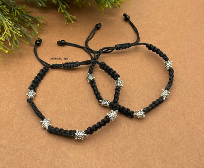 ARTIFICIAL TREE Latest Trend Tortoise Charms Black Thread Adjustable Anklet (Payal) for Women and Girls (AT ANK 025)